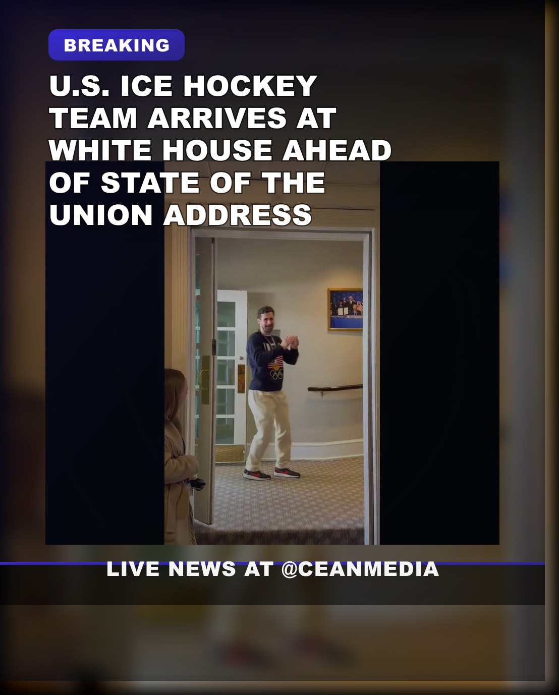 Illustrative photo for: U.S. hockey team White House visit ahead of State of the