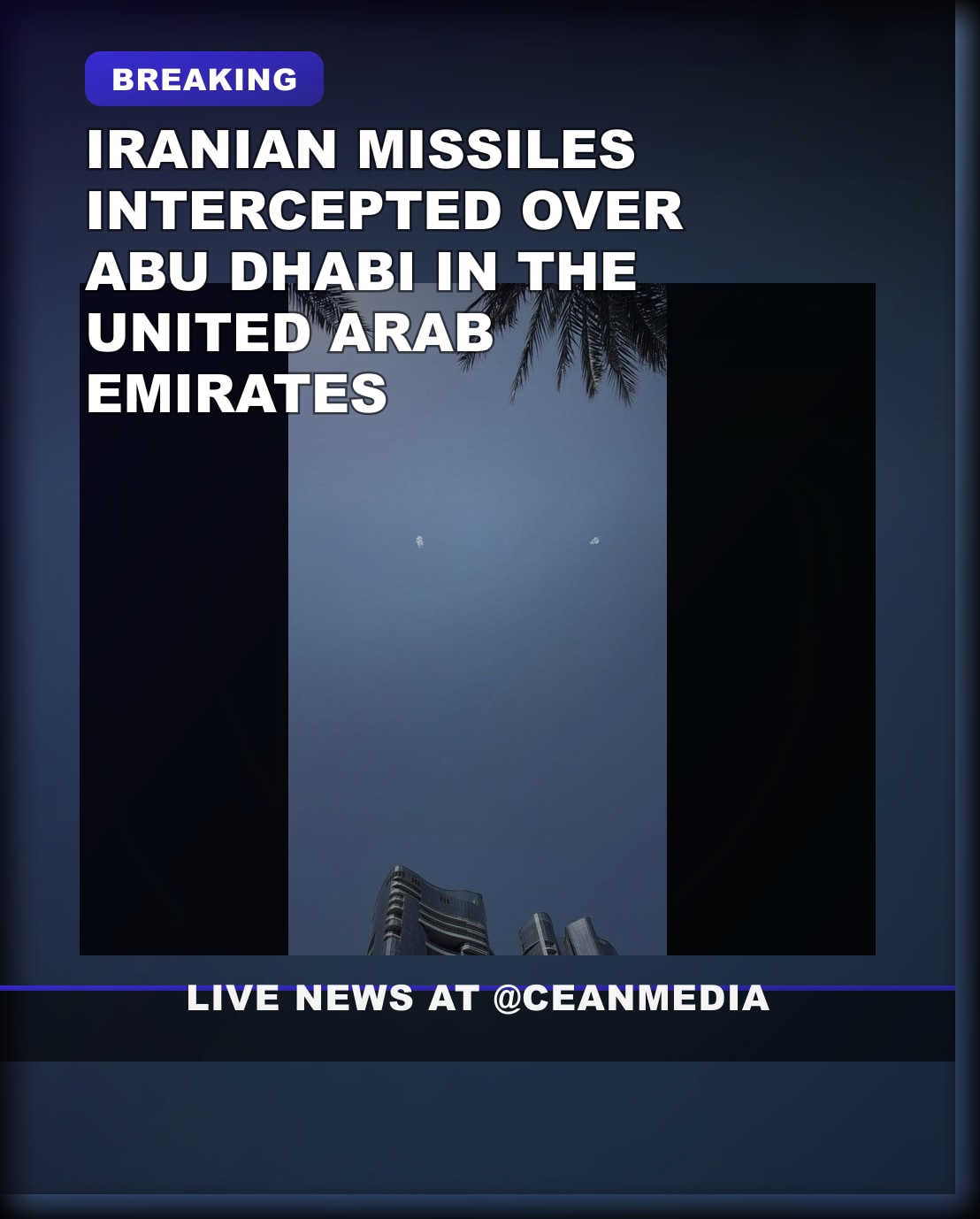 Illustrative photo for: Iranian missile interceptions Abu Dhabi report confirms
