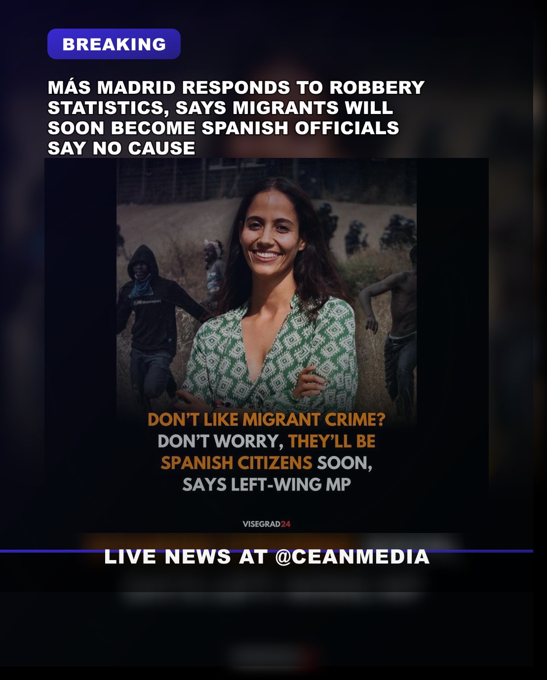 Illustrative photo for: Más Madrid Leader: No Need to Worry About Migration-Related