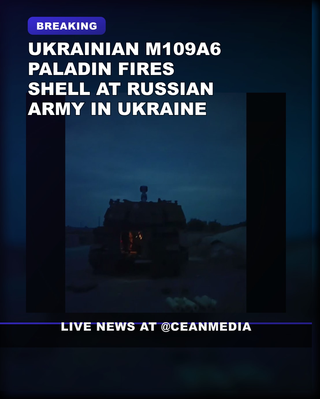 Illustrative photo for: Ukrainian M109A6 Paladin shelling latest in conflict