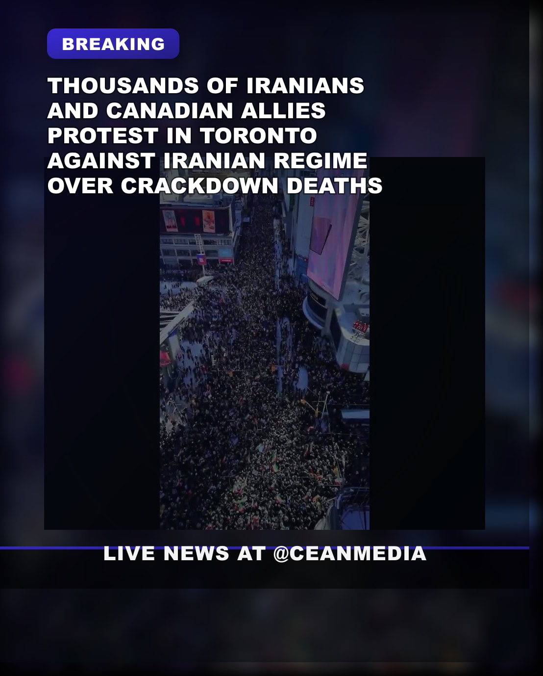 Illustrative photo for: Iran protest Toronto: Thousands Condemn Regime, Honor