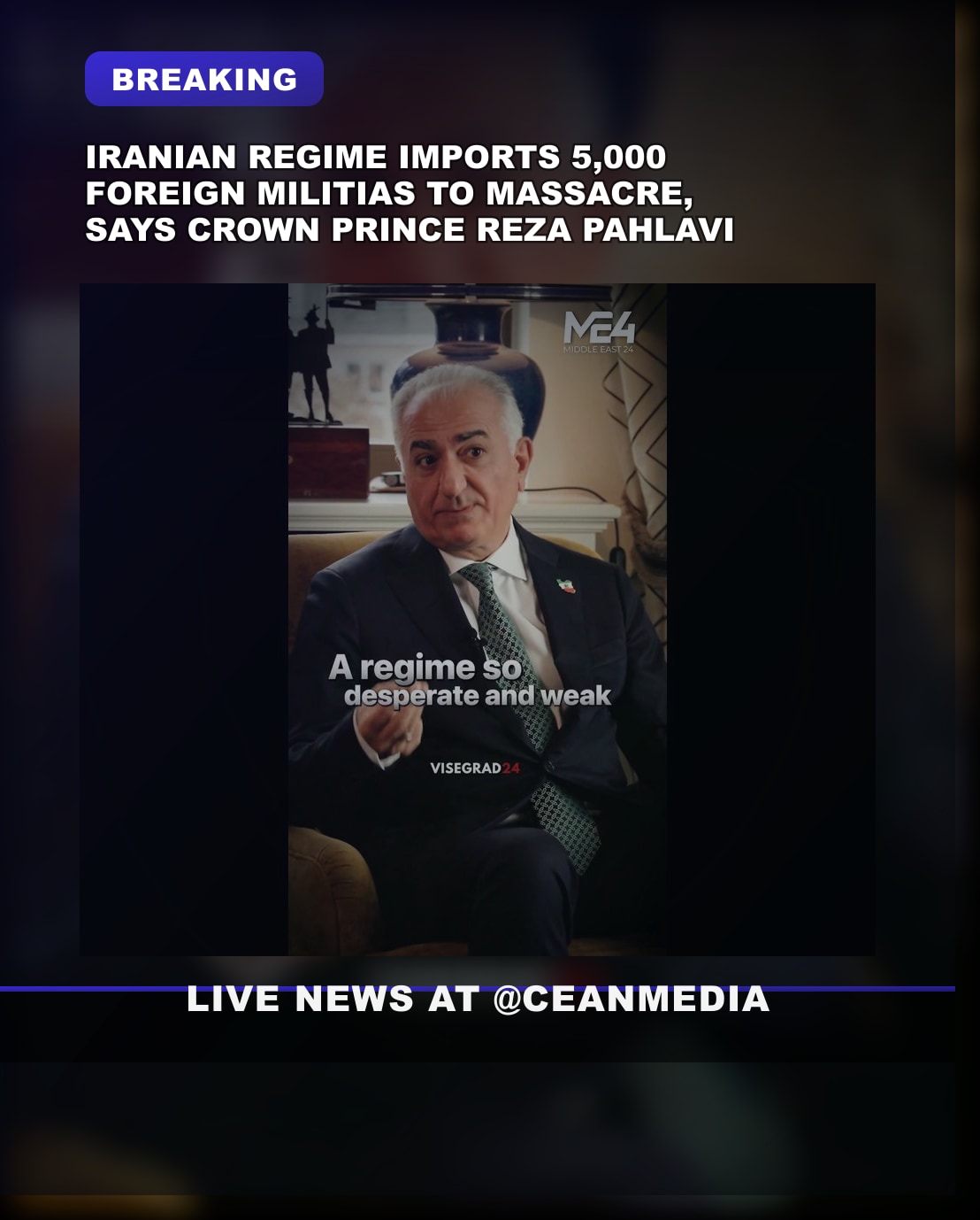 Illustrative photo for: Iran regime militia imports: crown prince cites 5k foreign