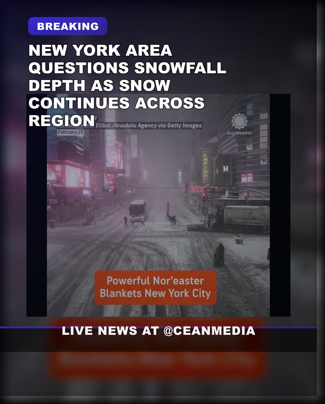 Illustrative photo for: Snowfall in New York Area: How Much Has It Snowed Where You