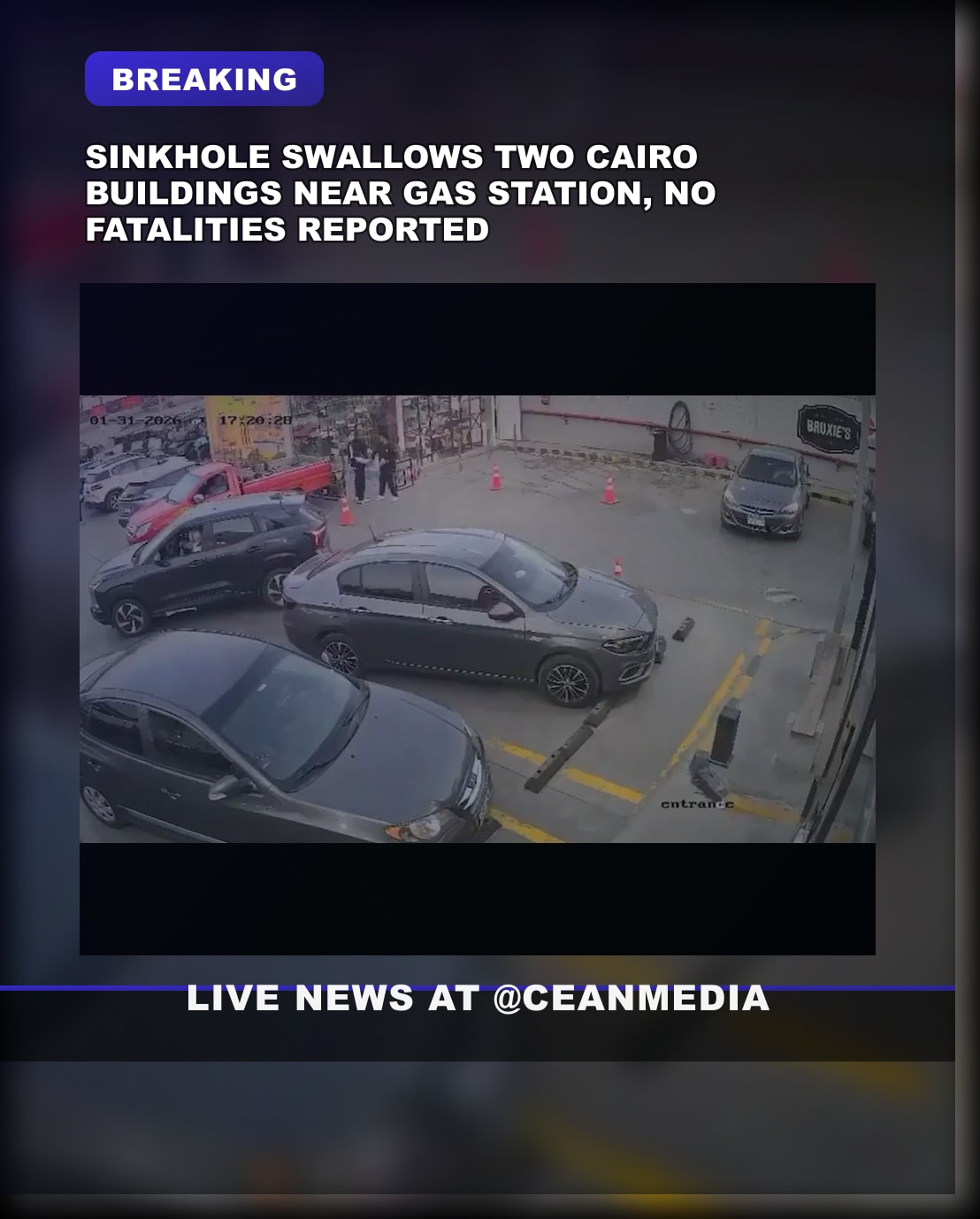 Illustrative photo for: Egypt sinkhole swallow buildings near Cairo gas station