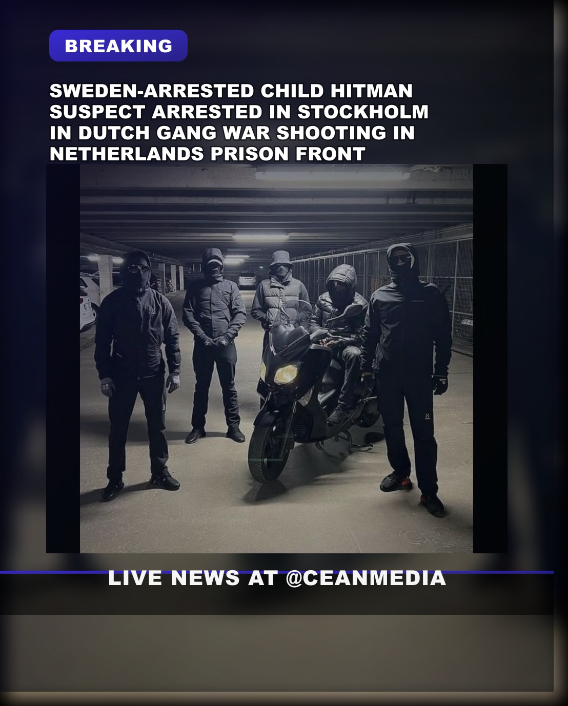 Illustrative photo for: Swedish child hitman arrest in Stockholm linked to Dutch
