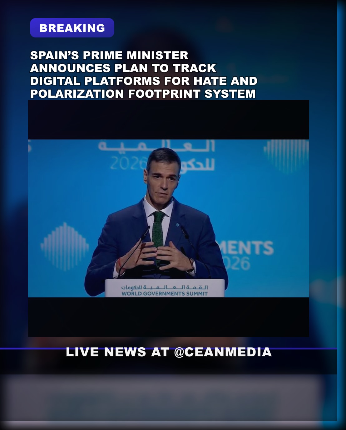 Illustrative photo for: Spain’s Prime Minister Announces Far left digital hate