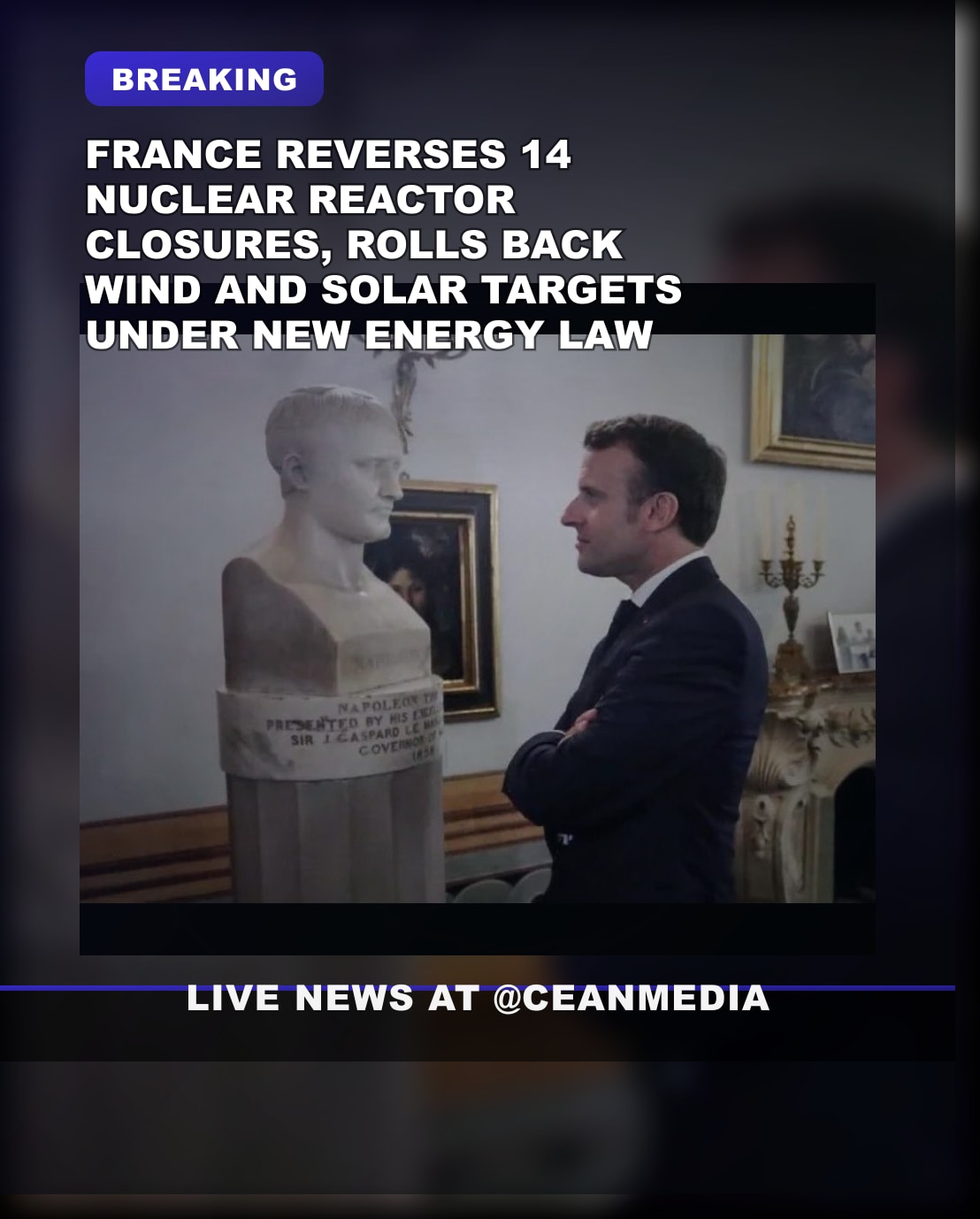 Illustrative photo for: France nuclear plant policy reversal: Reopens reactors,