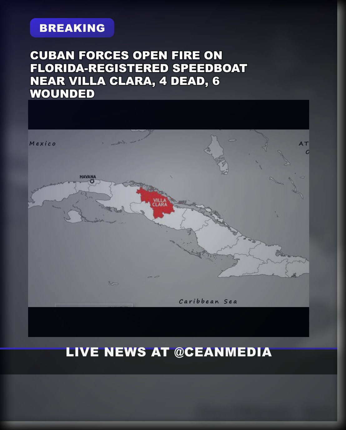 Illustrative photo for: Cuban forces attack speedboat casualties: 4 killed, 6