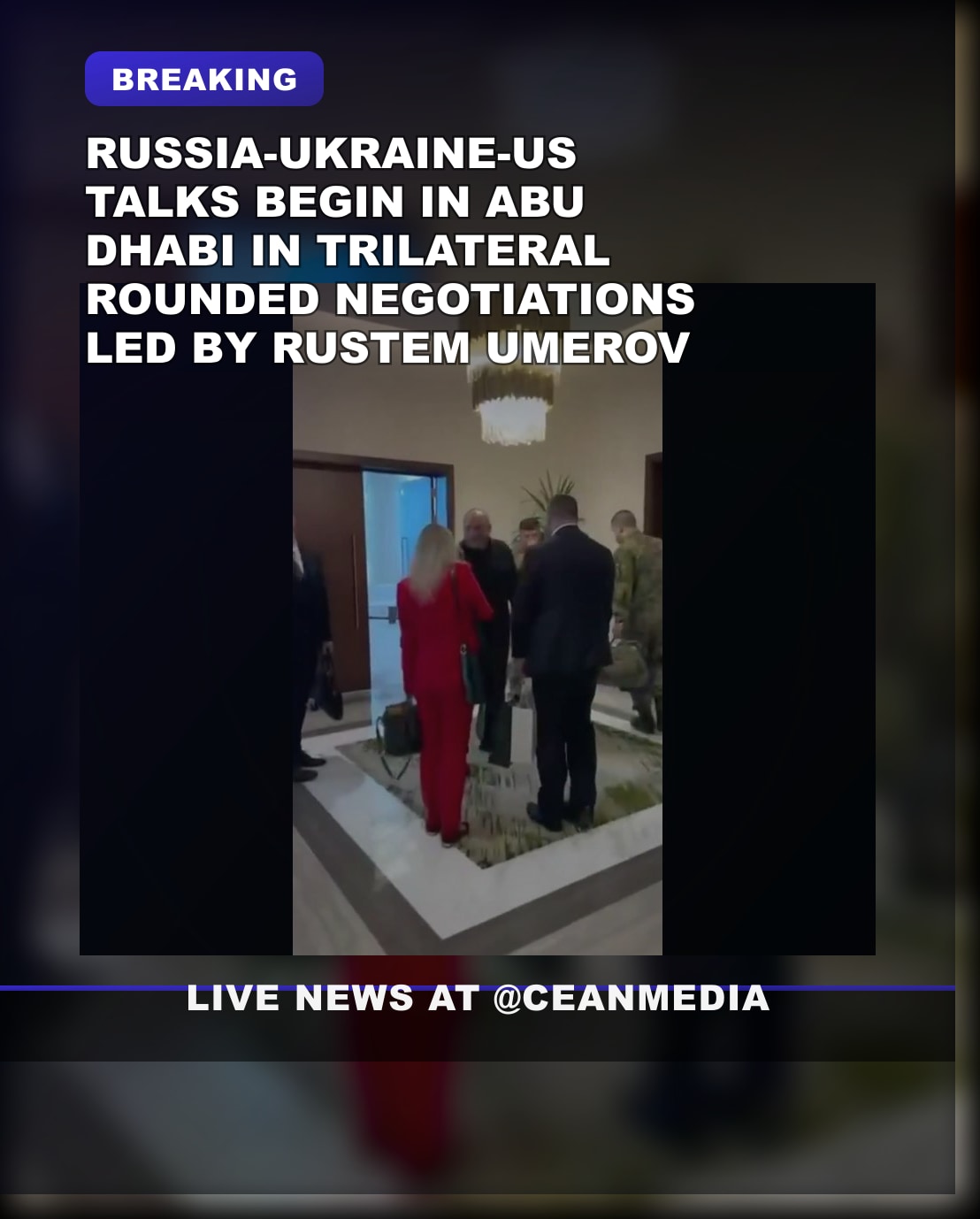 Illustrative photo for: Russia Ukraine US talks: Trilateral Meeting in Abu Dhabi