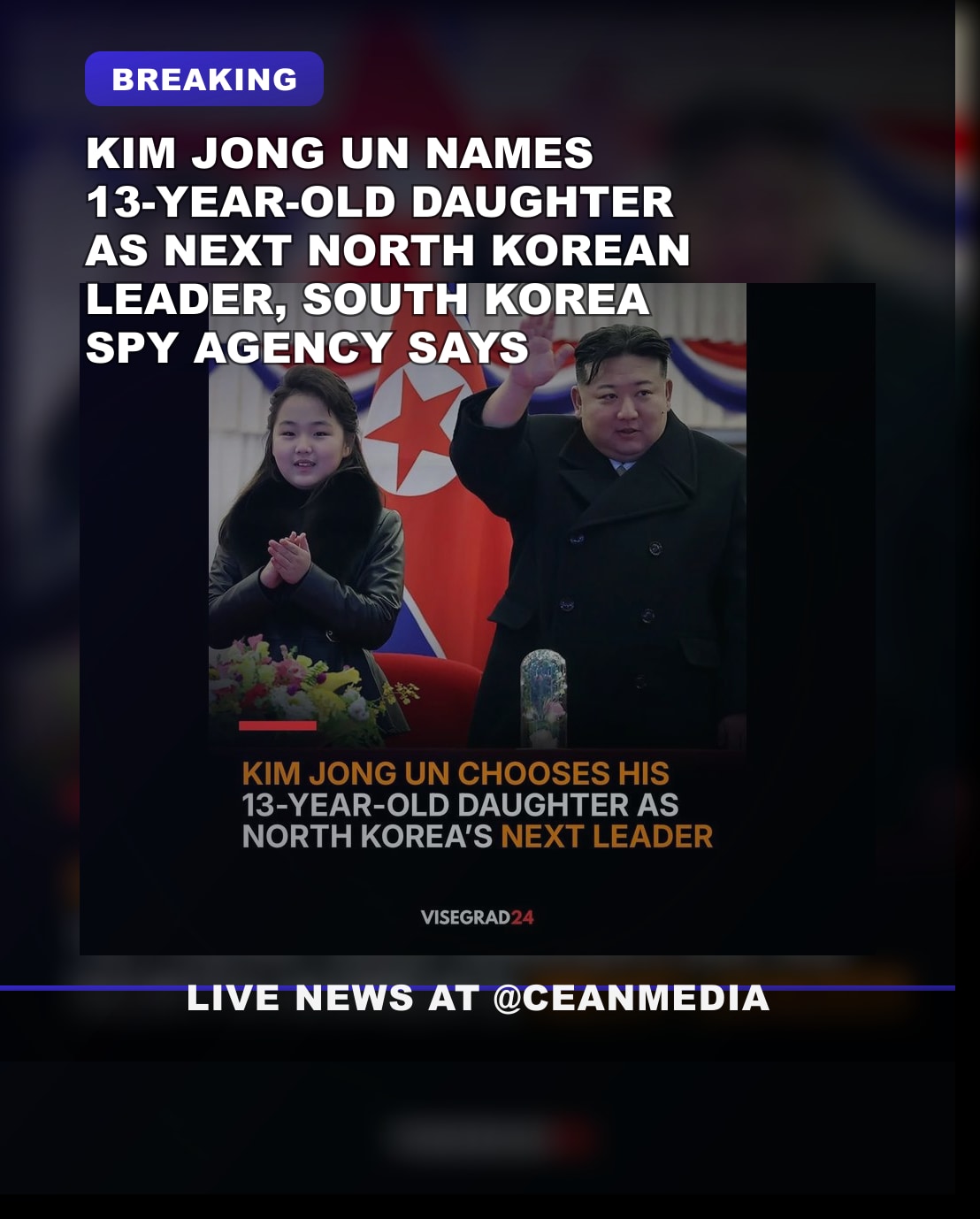 Illustrative photo for: North Korea successor daughter choice: Kim Jong Un Names