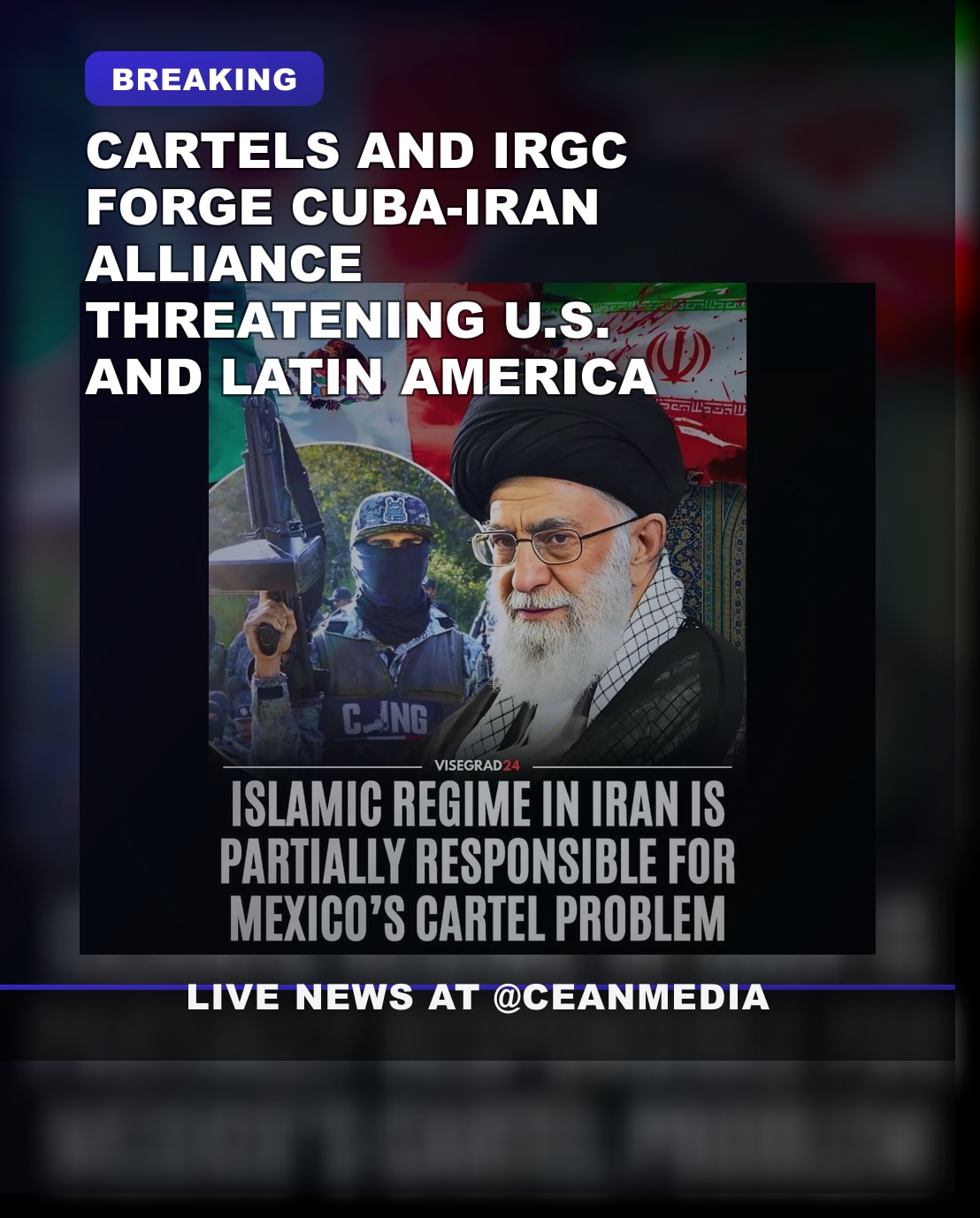 Illustrative photo for: Cartels Iran Regime Alliance: A U.S. Threat