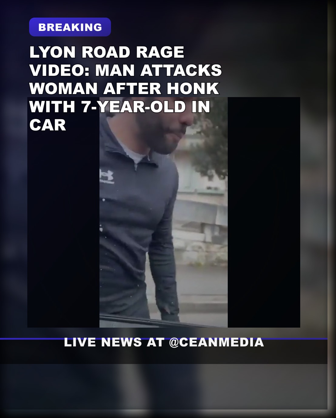 Illustrative photo for: Lyon Road Rage Incident: Man Vandalizes Woman's Car with