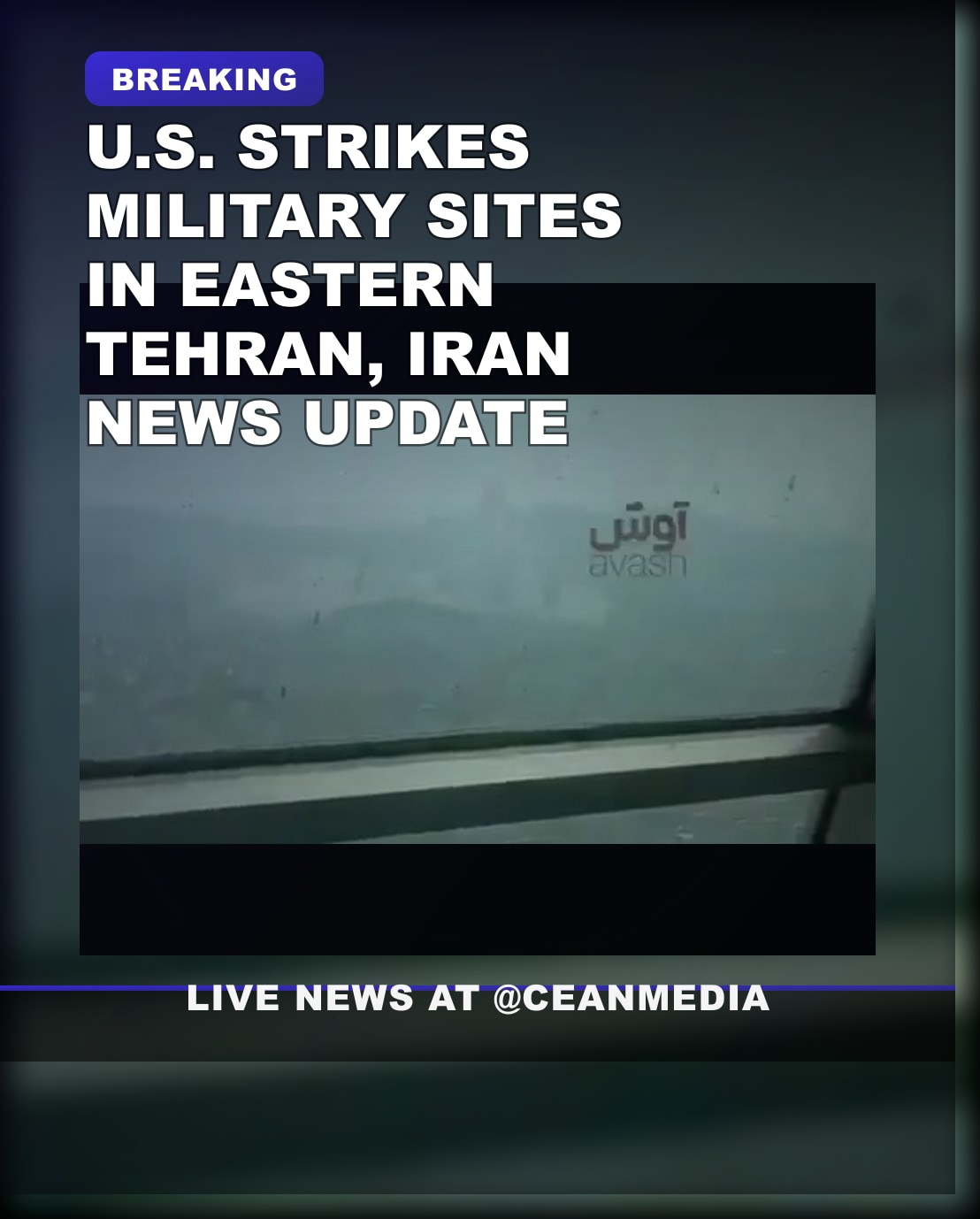 Illustrative photo for: US strikes Tehran military sites reported by sources
