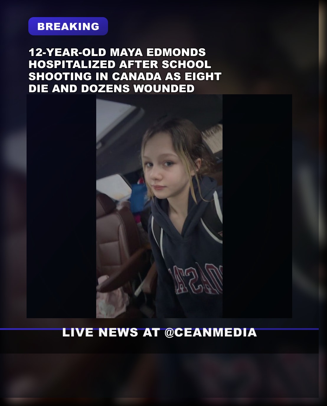 Illustrative photo for: School shooting tragedy updates: 12-year-old Maya Edmonds