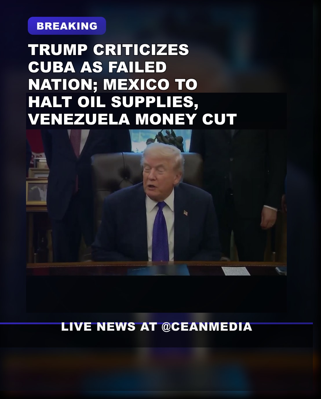 Illustrative photo for: Trump Cuba economic situation: Ex-President Criticizes Cuba