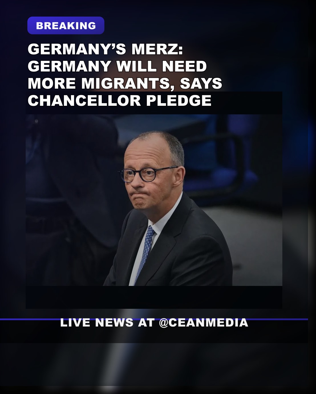 Illustrative photo for: Germany’s Merz cites merits of migration policy to fill