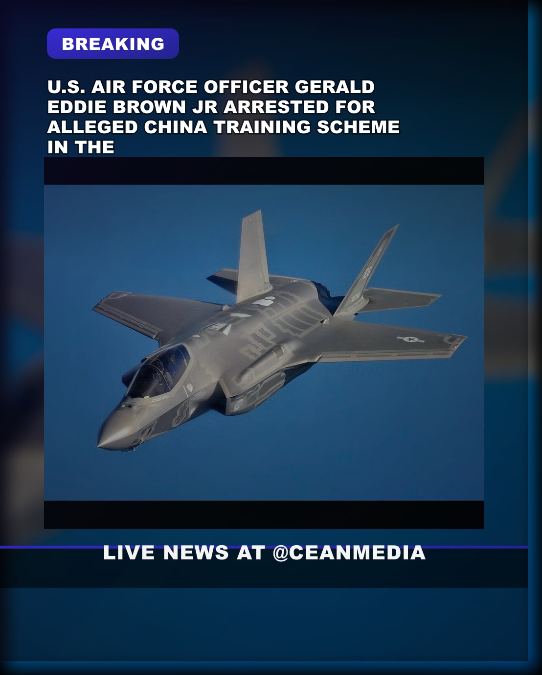 Illustrative photo for: Air Force Officer Arrested Over Alleged Training of Chinese