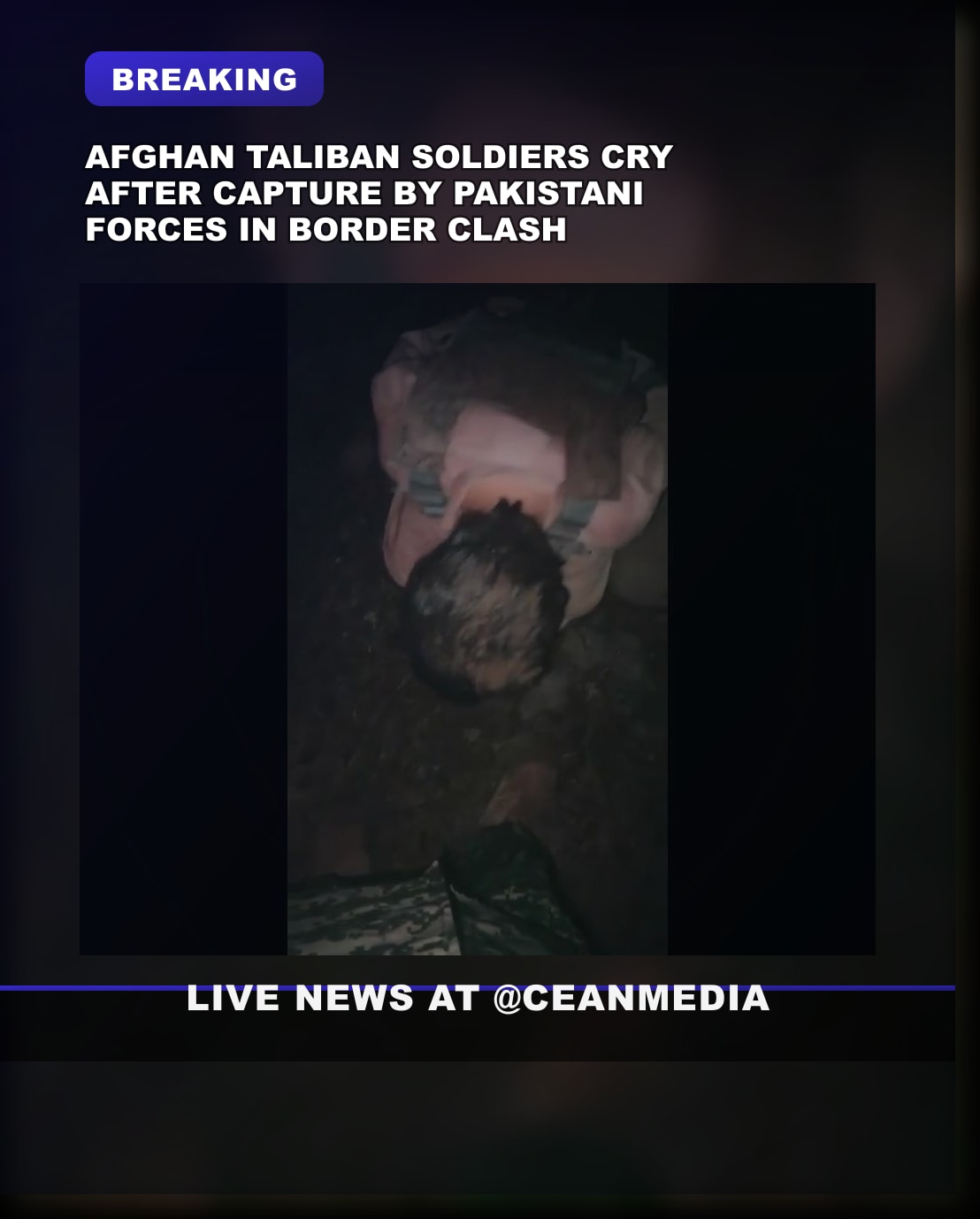 Illustrative photo for: Taliban soldiers crying capture after detainment by