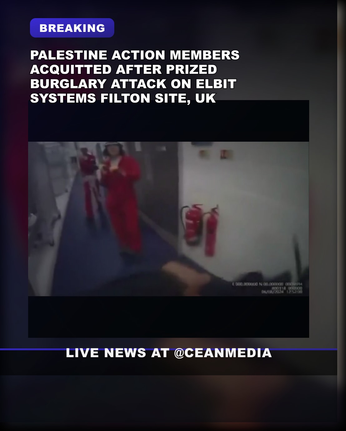 Illustrative photo for: UK Court Acquits Six Palestine Action Activists of