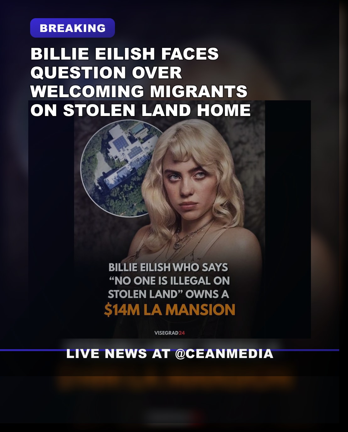 Illustrative photo for: Billie Eilish migrants home: How Many Has She Welcomed?