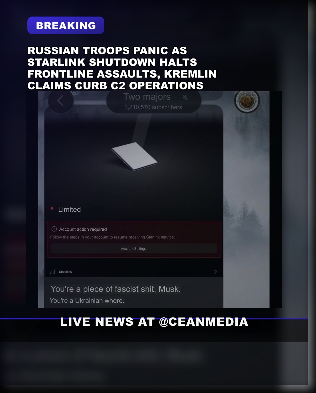 Illustrative photo for: Starlink disruption panic headlines raise alarm over