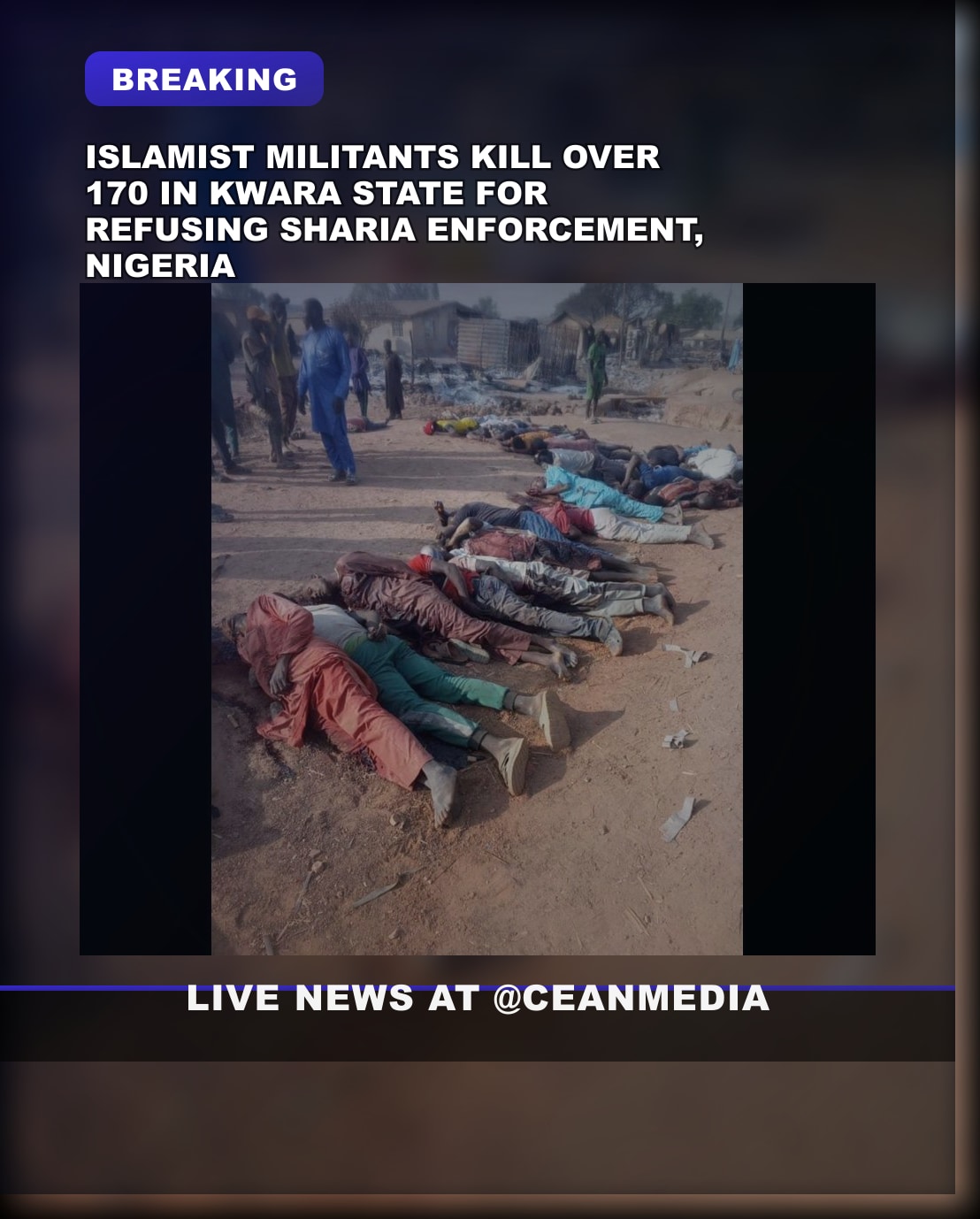 Illustrative photo for: Violent extremism massacre Kwara State shocks nation