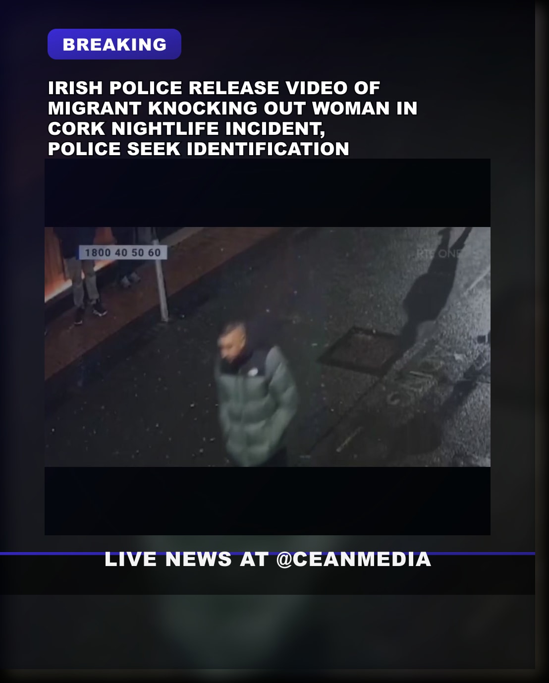 Illustrative photo for: Migrant assault Cork video release: police seek help