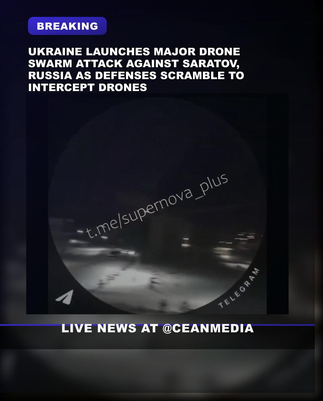 Illustrative photo for: Ukraine drone swarm attack Saratov: Russia’s defenses