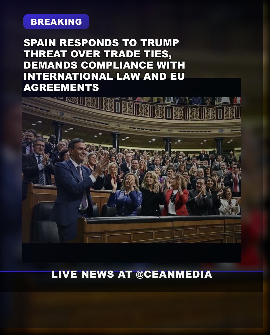 Illustrative photo for: Spain trade and law response: Madrid rejects Trump threats,