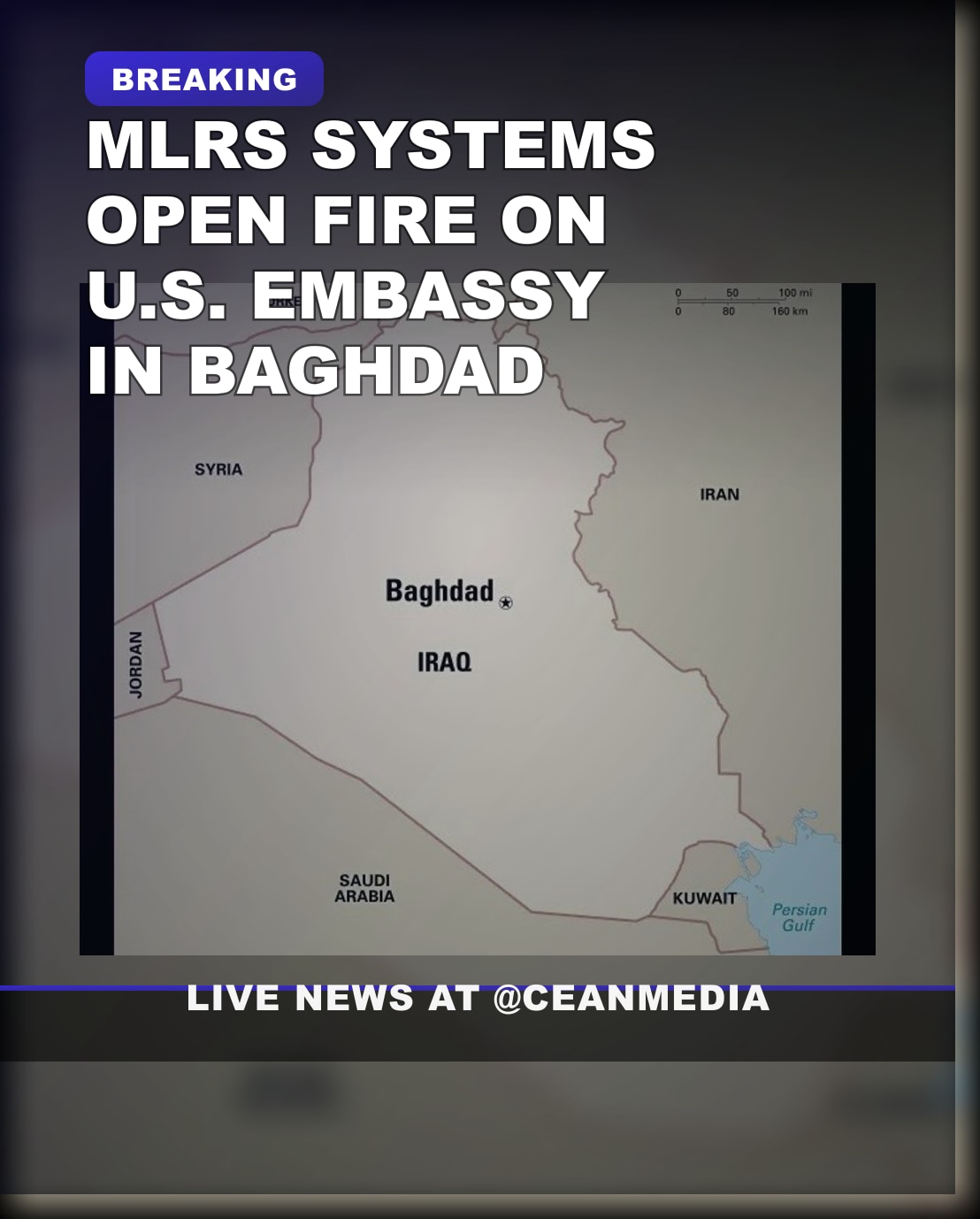 Illustrative photo for: Emergency security incident Baghdad: Missile Attacks Target