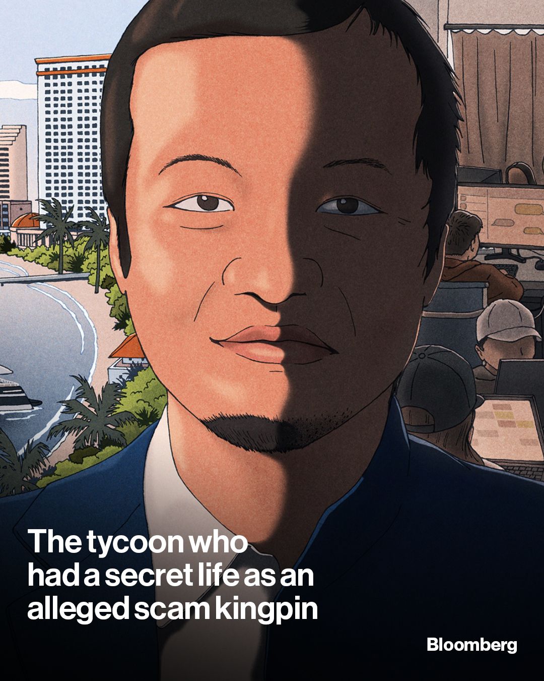 Illustrative photo for: Cambodian scam empire connections unravel as political ties