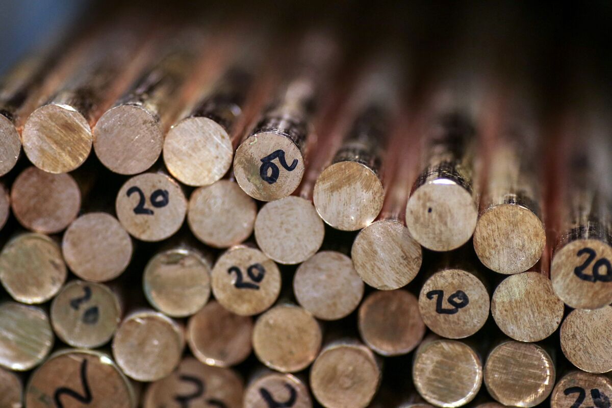 Illustrative photo for: Copper prices inflation concerns deepen slide on inflation,