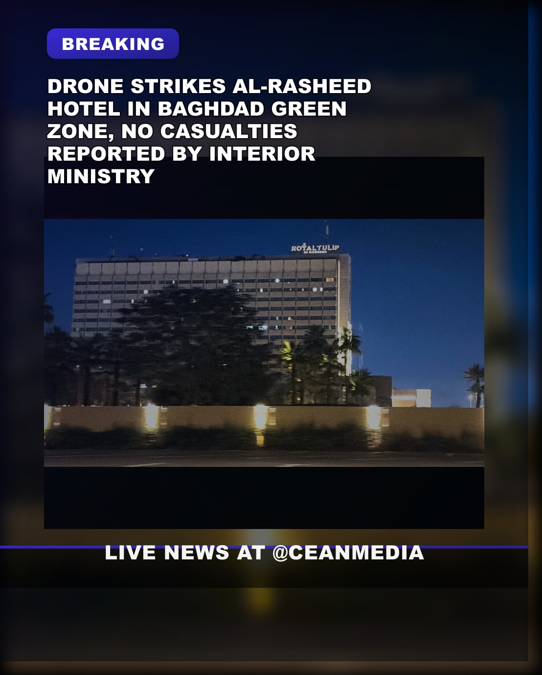 Illustrative photo for: Baghdad drone attack no damage reported by Iraqi interior