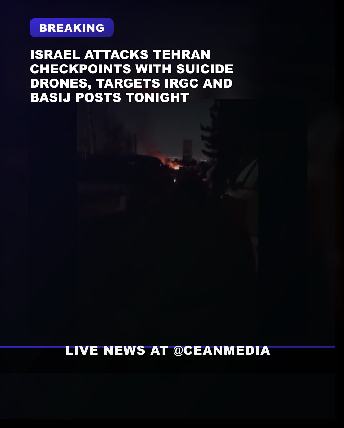 Illustrative photo for: Tehran Checkpoints Drones: Counterterrorism Warfare