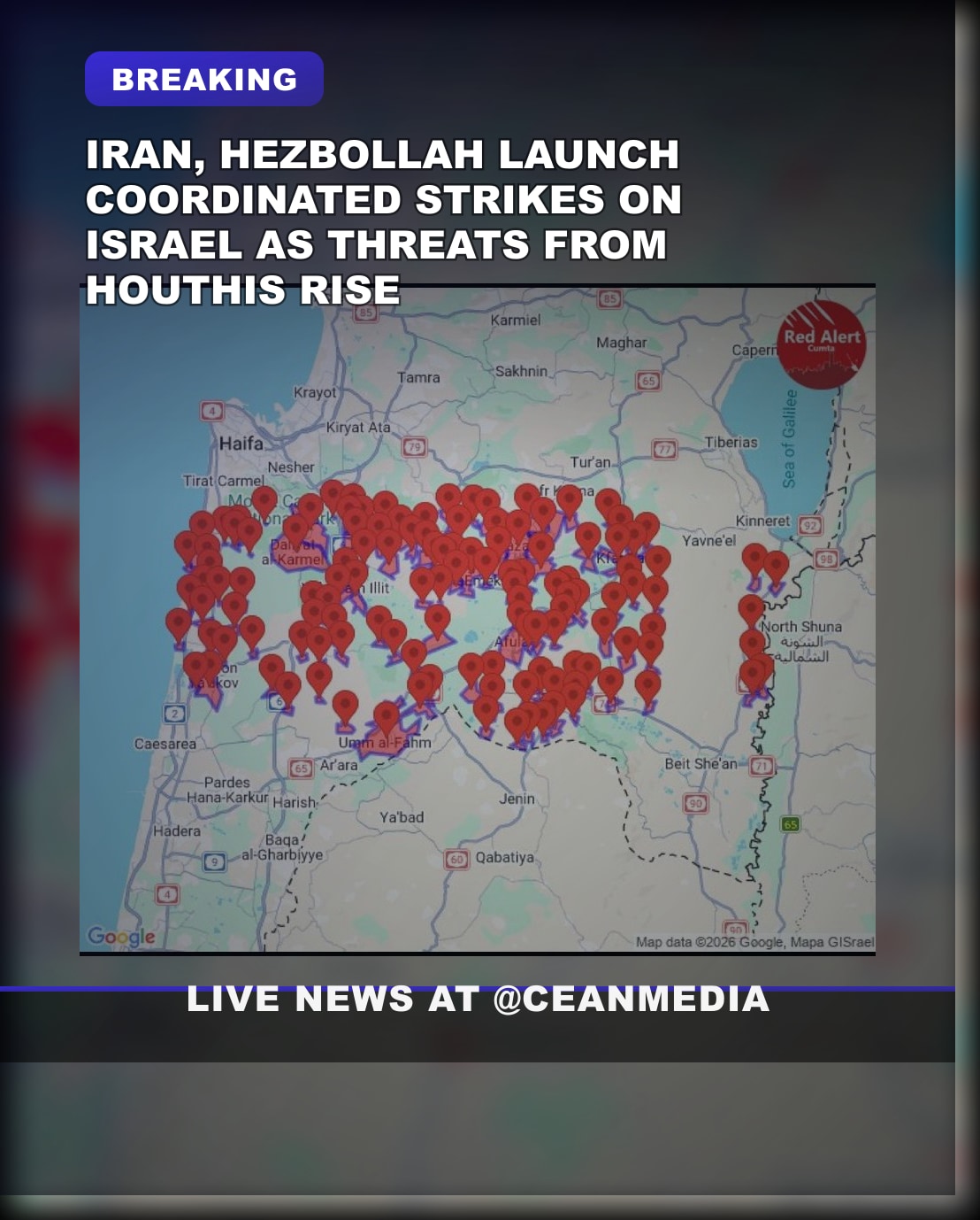 Illustrative photo for: Iran Israel conflict escalation intensifies as missiles,