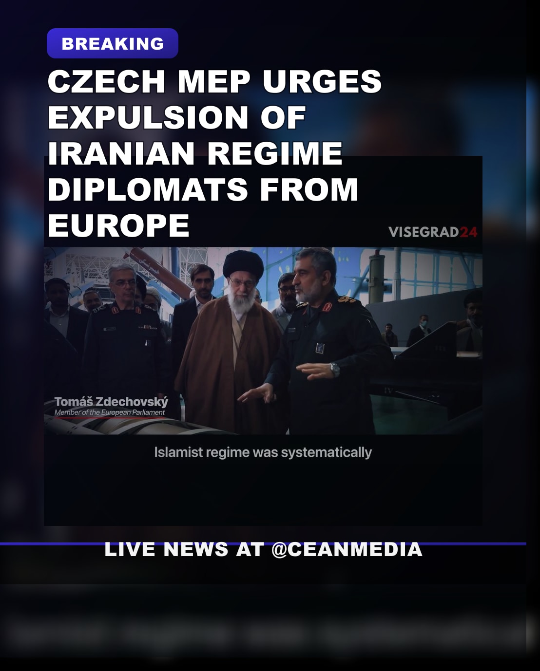 Illustrative photo for: EU Pressure: Czech MEP Urges Expel Iranian Diplomats Europe