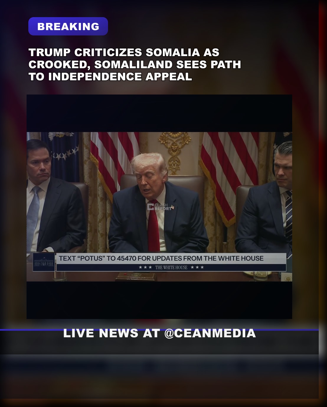 Illustrative photo for: Somalia Trump Independence Opportunity