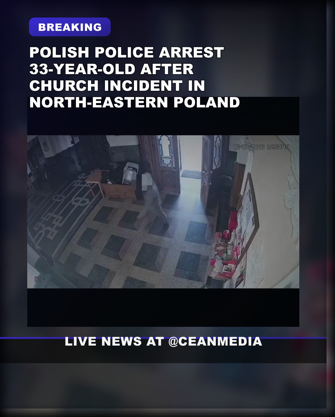 Illustrative photo for: Church desecration arrest spitting cross incident in