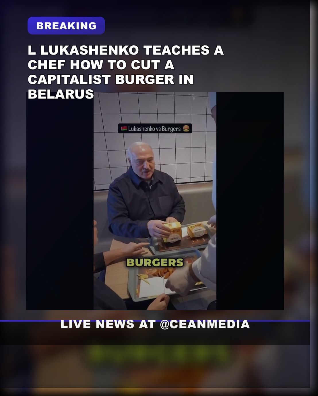 Illustrative photo for: Dictator Teaches Capitalism: Chef Learns the Burger Method