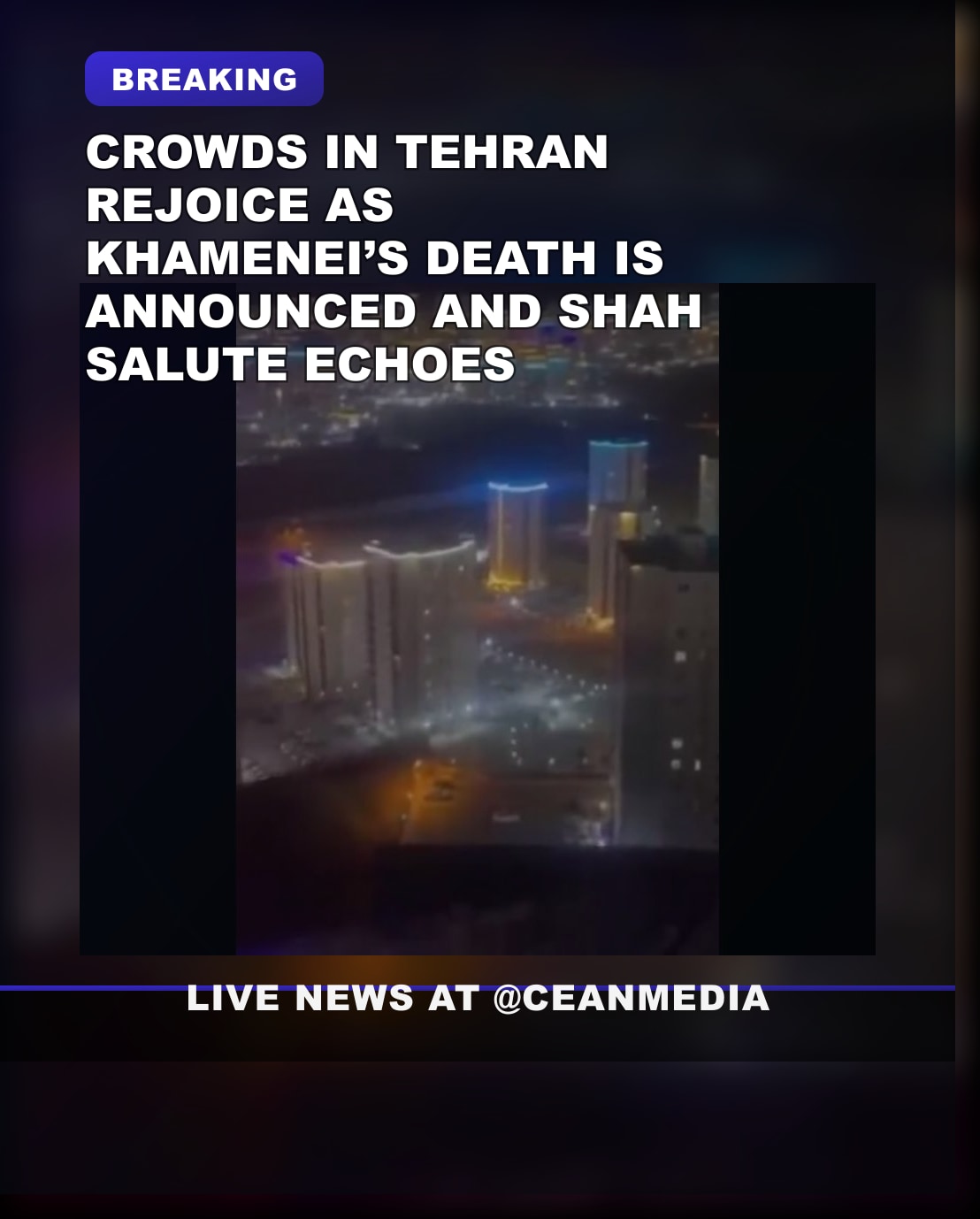 Illustrative photo for: Tehran Celebrates Khamenei’s Death rumors spark jubilation