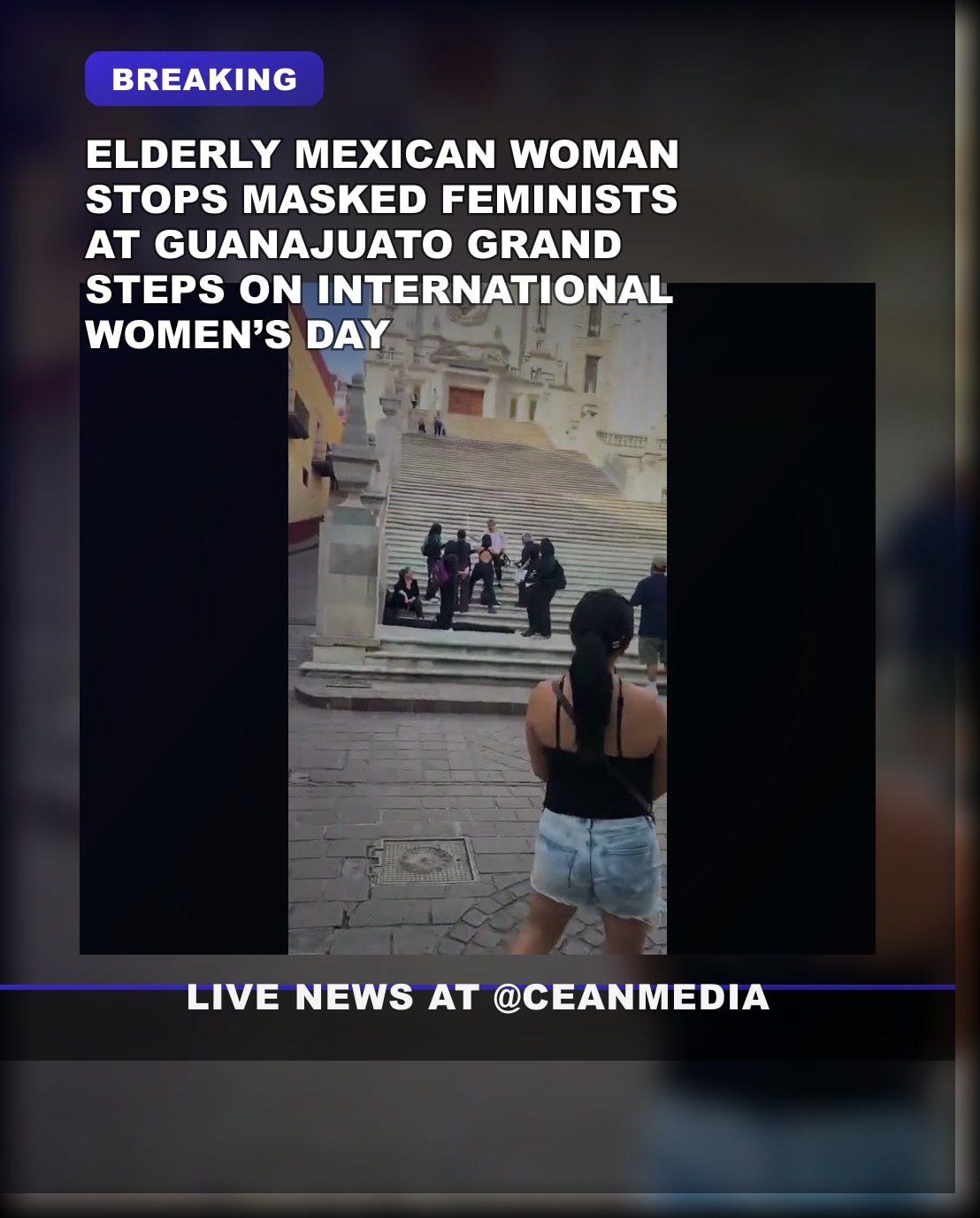 Illustrative photo for: Elderly Mexican Woman Prevents Vandalism at Guanajuato Steps