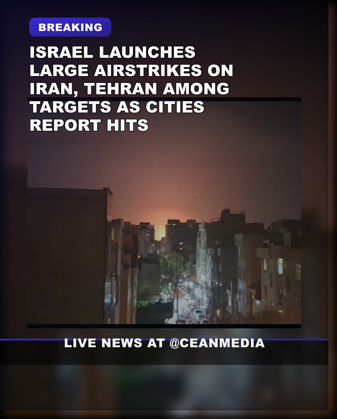 Illustrative photo for: Israel Iran airstrikes escalate: New wave targets Iranian