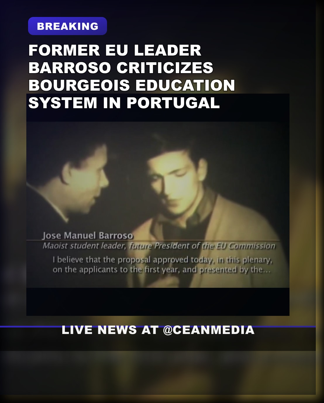 Illustrative photo for: Barroso critiques bourgeois education system in reform