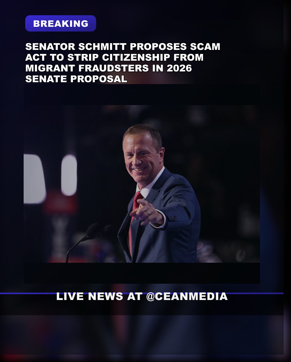 Illustrative photo for: Sen. Schmitt Proposes Denaturalization Rights Expansion