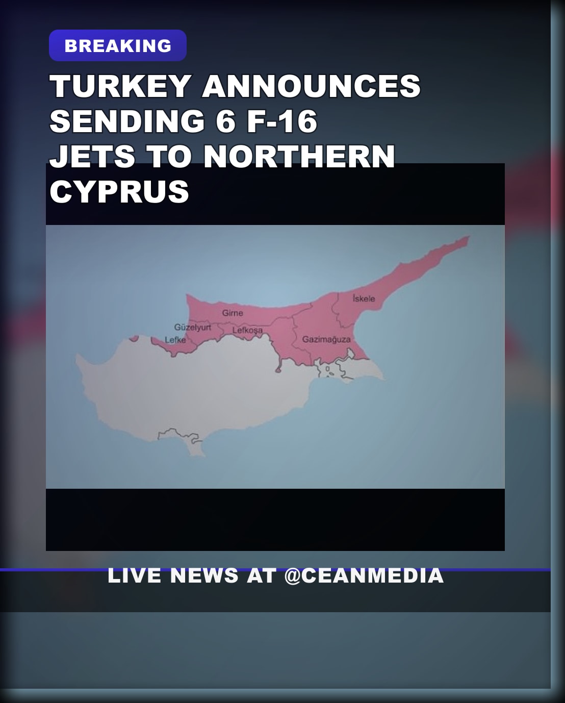 Illustrative photo for: Turkey f16 jets northern cyprus: Turkey to Send 6 F-16 Jets