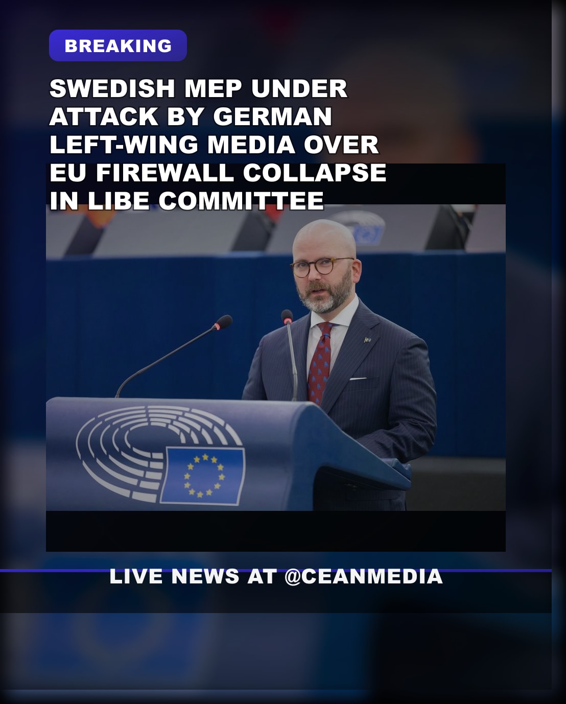 Illustrative photo for: Swedish member of parliament impact under fire in LIBE