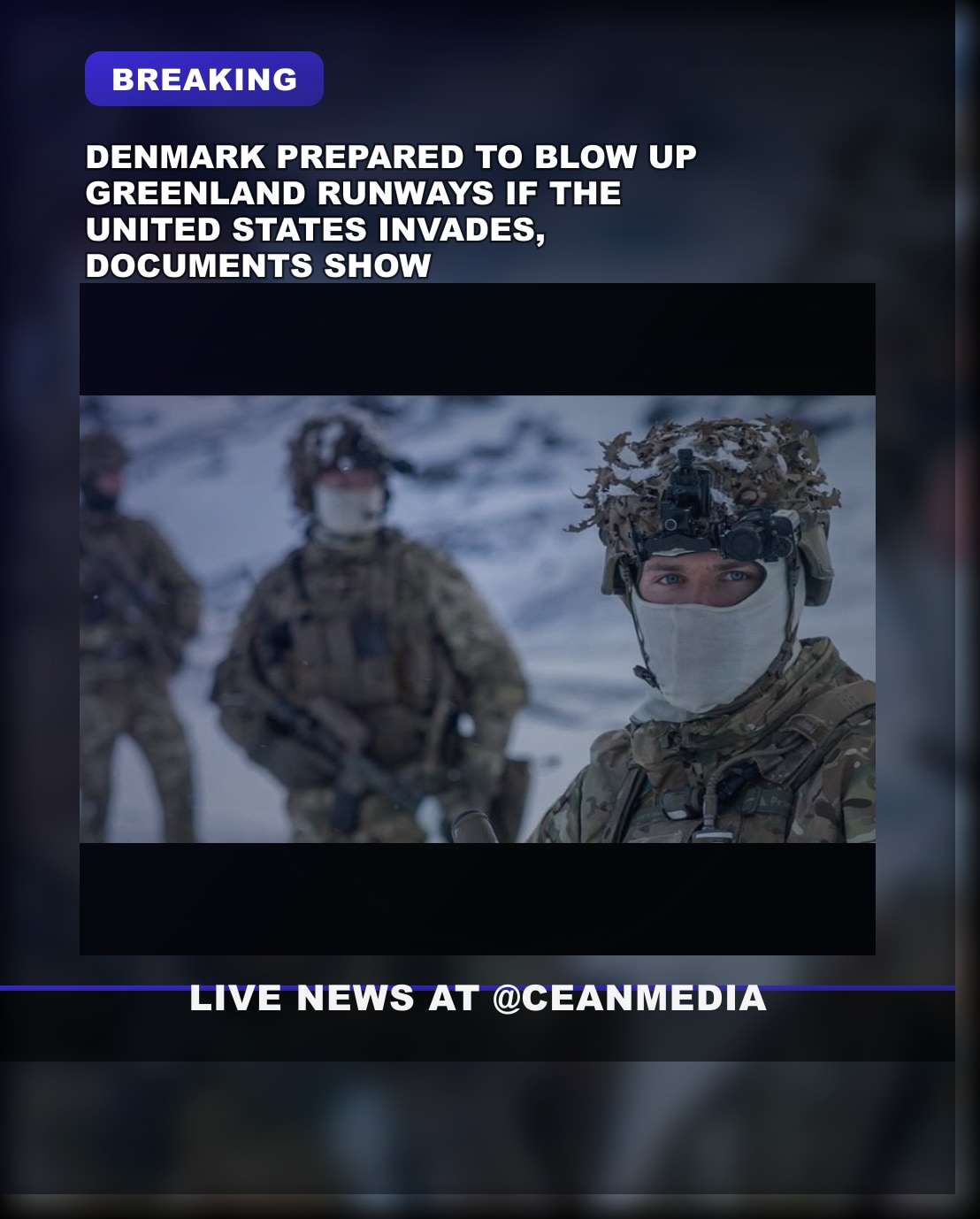 Illustrative photo for: Denmark Contingency Planning Greenland: Prepared Exports