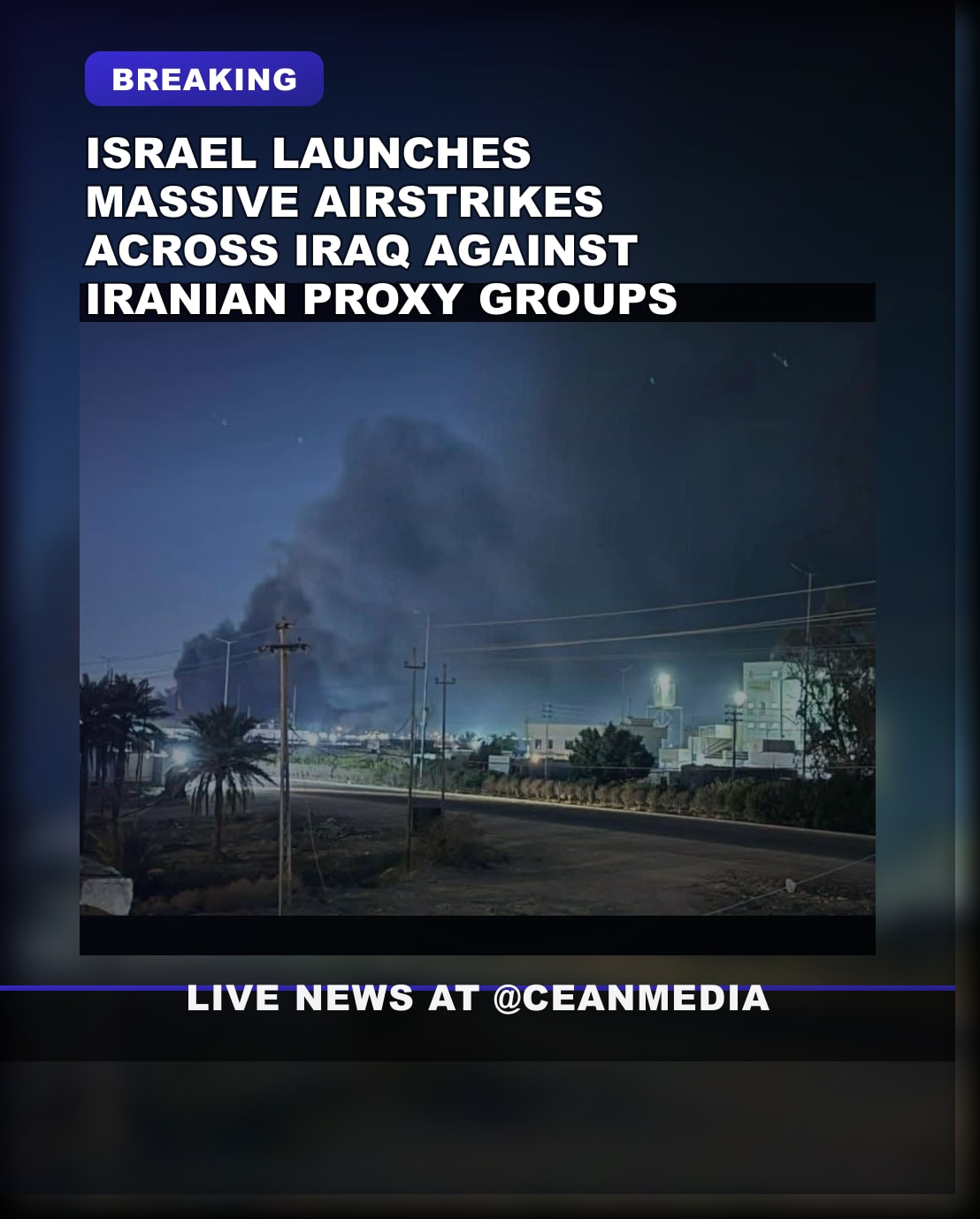 Illustrative photo for: Israel strikes in Iraq diplomacy: wide airstrikes target