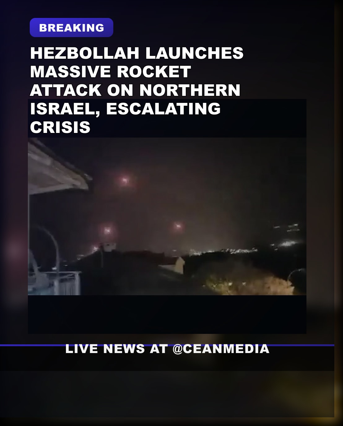 Illustrative photo for: Hezbollah rocket attack northern israel: large-scale strike