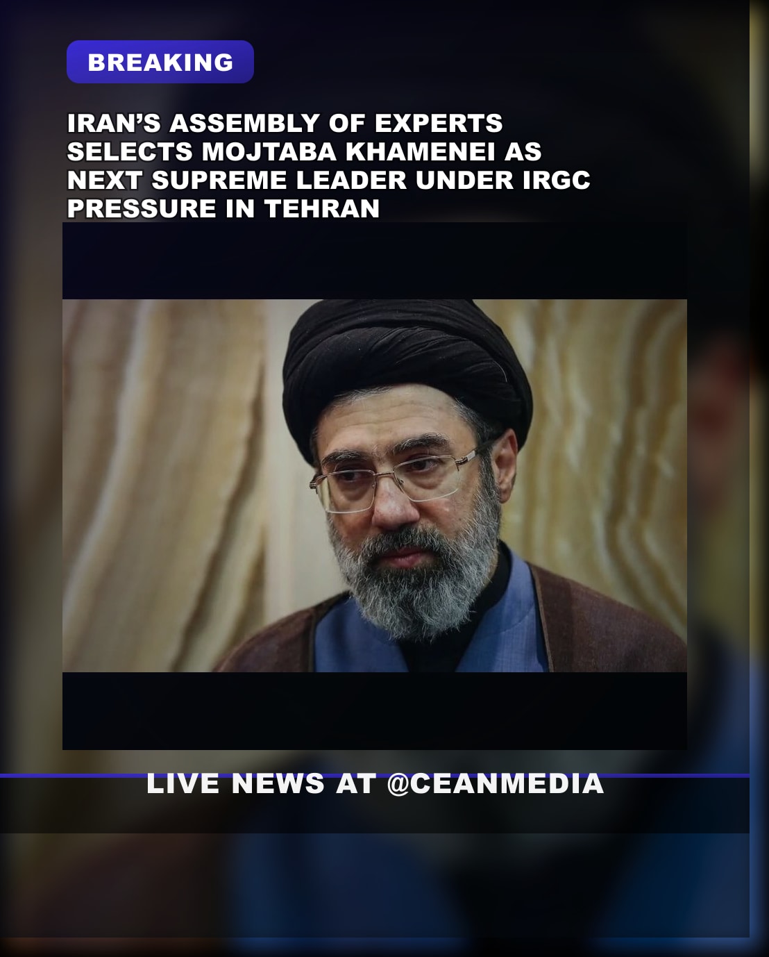 Illustrative photo for: Iranian leadership succession rumor: Mojtaba Khamenei named